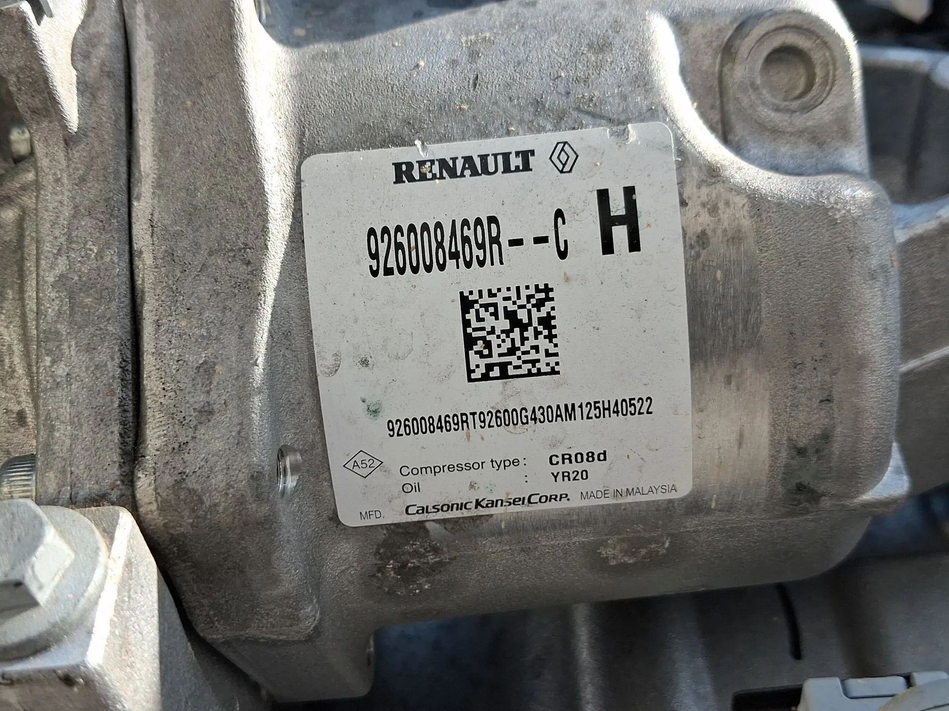 Compresor Aire Acondicionado para Dacia Sandero Iii