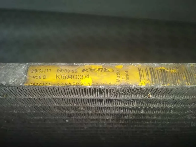 Condensador / Radiador Aire Acondicionado para Smart Coupe