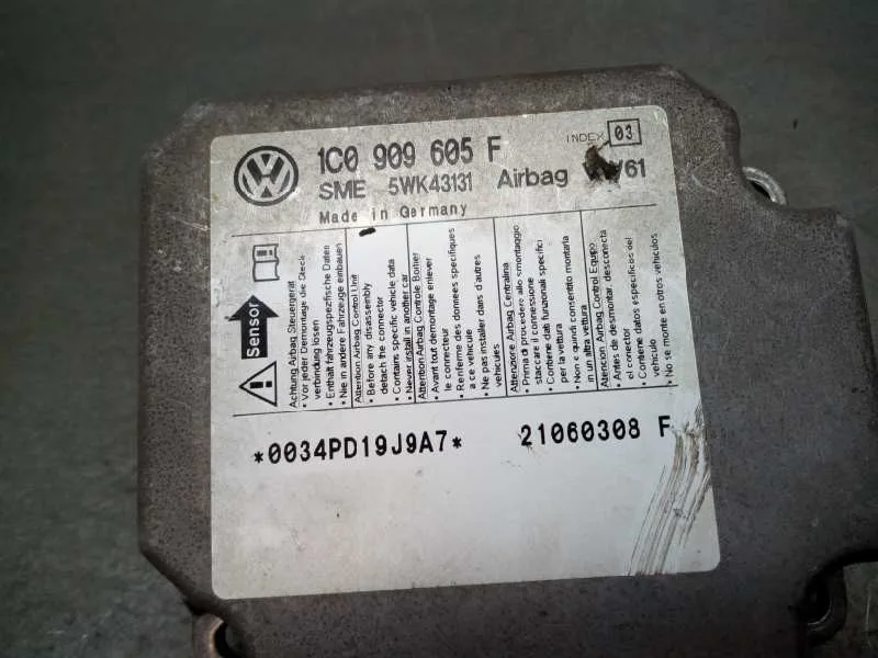 Centralita Airbag para Skoda Superb (3U4)