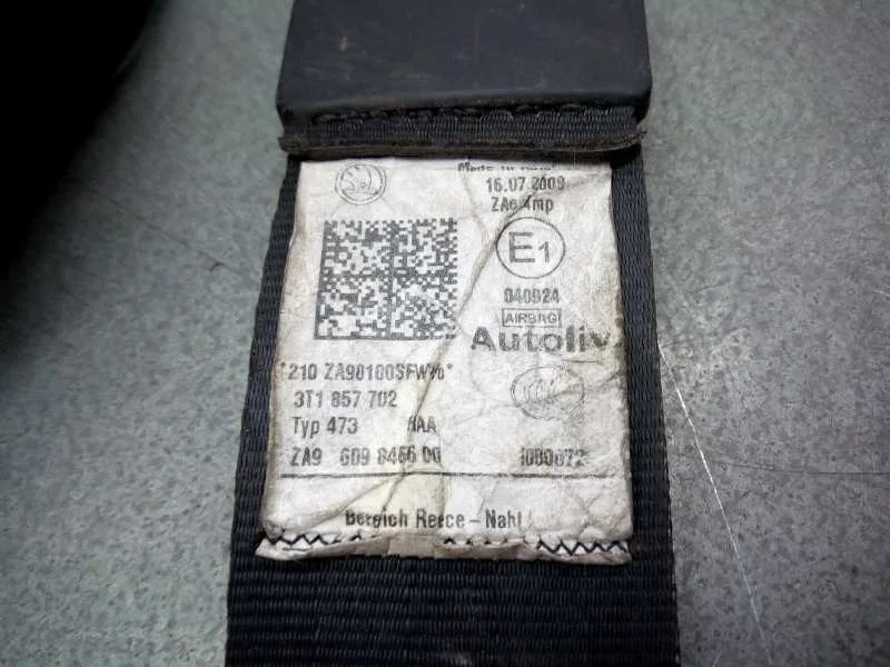 Pretensor Airbag Derecho para Skoda Suberb (3T4)