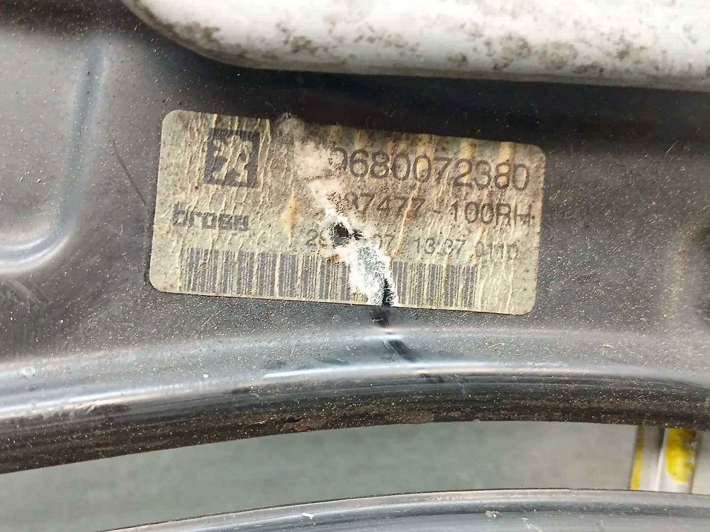 Elevalunas Trasero Derecho para Peugeot 207 Cc