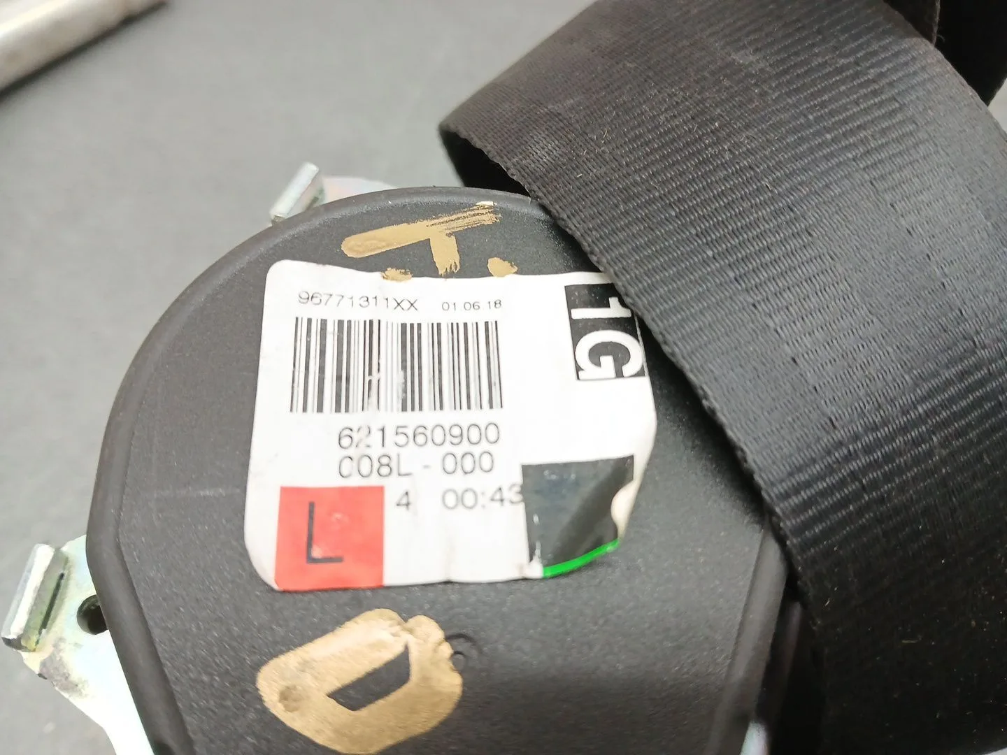 Pretensor Airbag Izquierdo para Citroën C4 Picasso