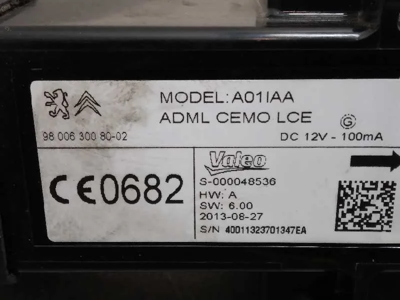 Conmutador De Arranque para Citroën C4 Picasso