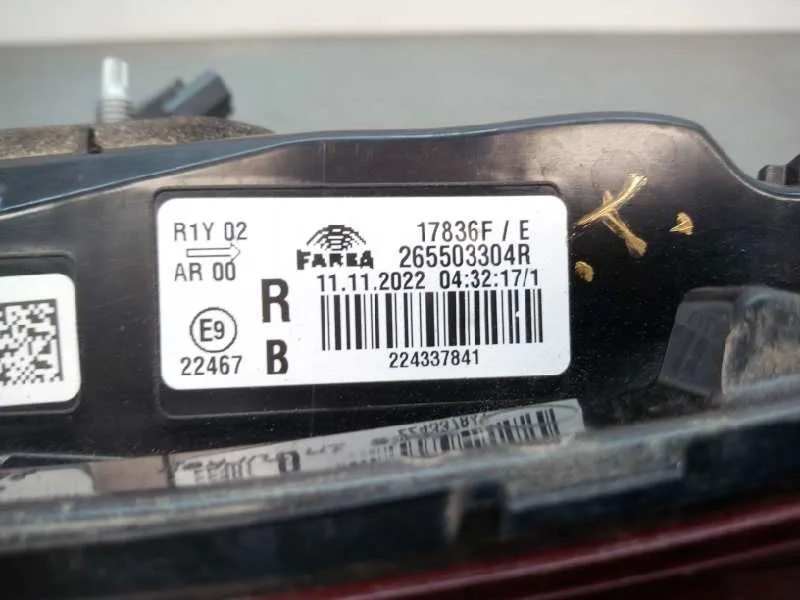 Piloto Trasero Derecho Interior para Renault Clio V