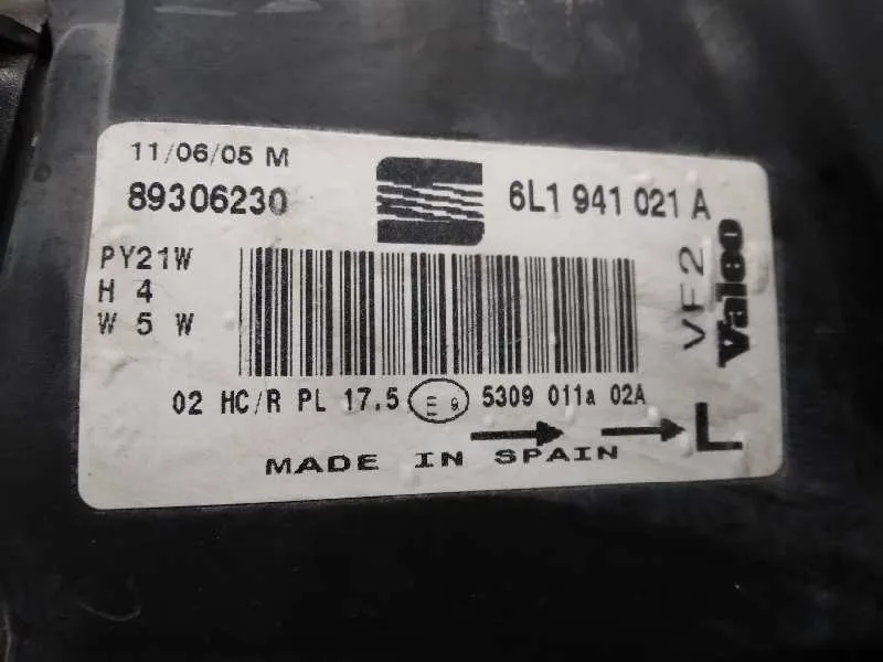 Faro Izquierdo para Seat Ibiza (6L1)