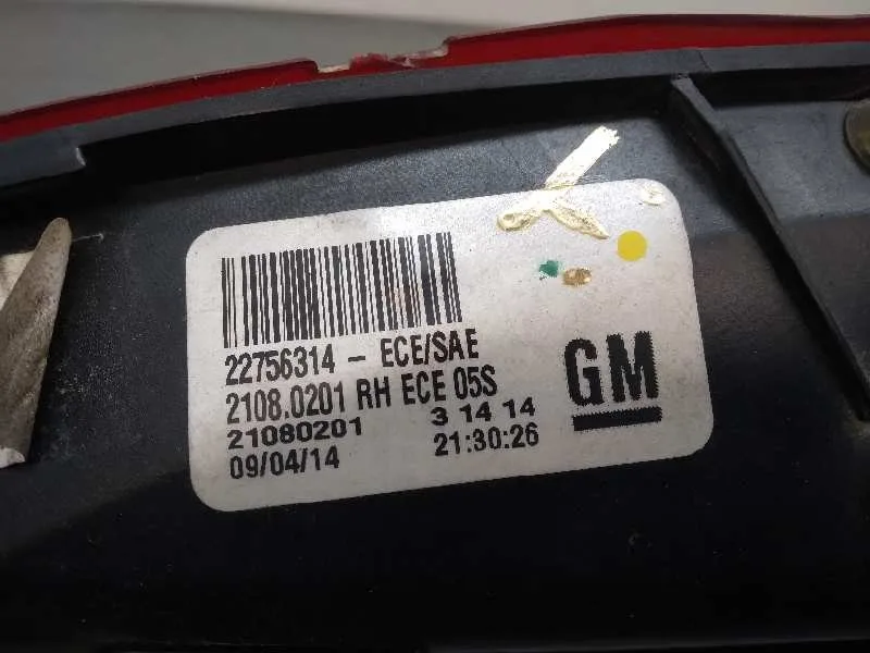 Piloto Trasero Derecho Interior para Opel Insignia Berlina