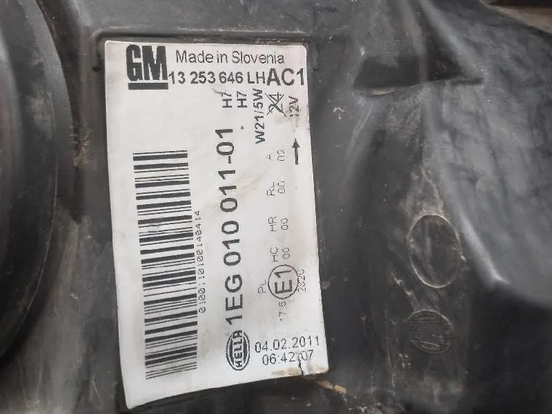 Faro Izquierdo para Opel Astra J Lim.