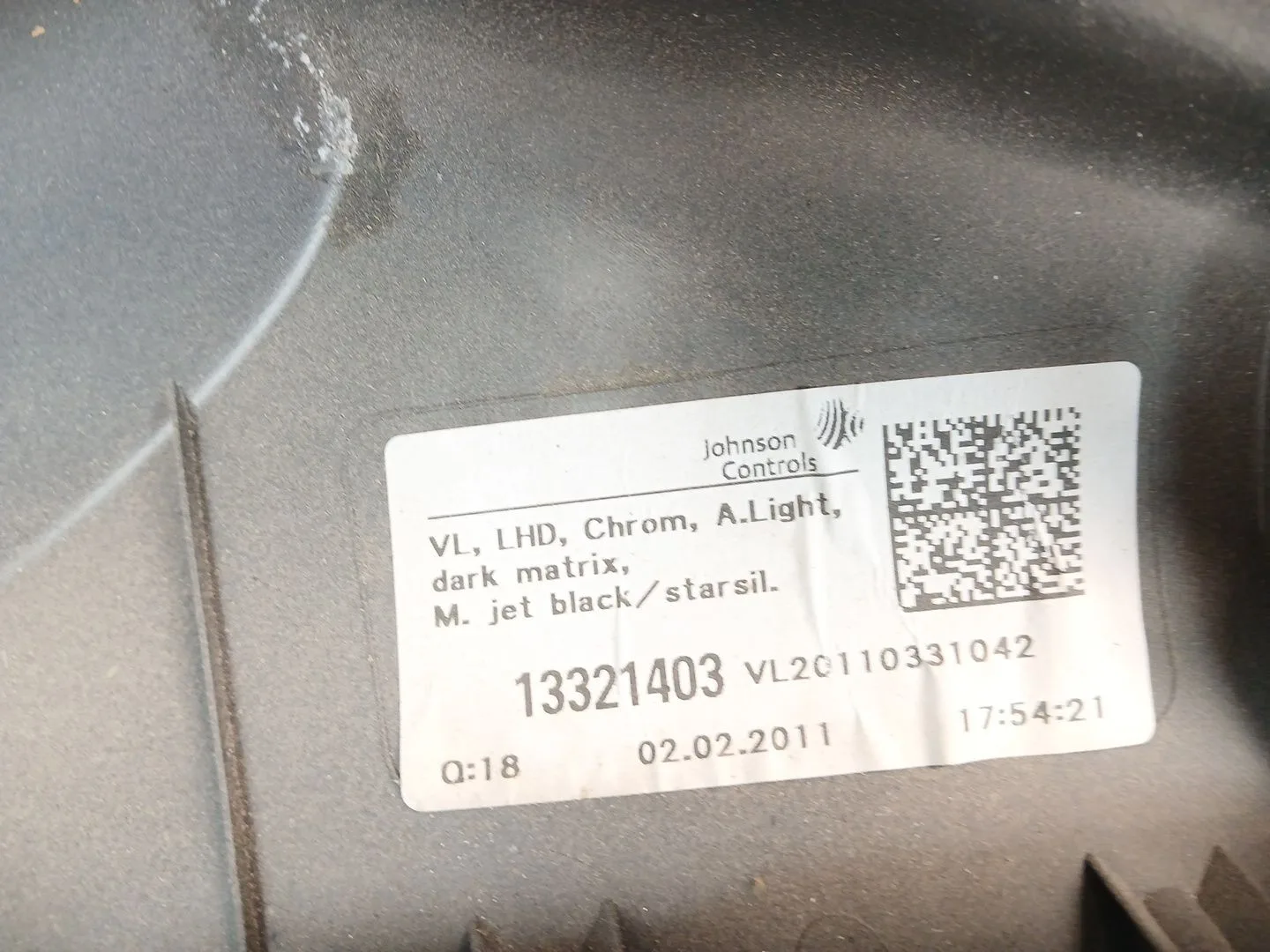 Guarnecido Puerta Delantera Izquierda para Opel Astra J Lim.
