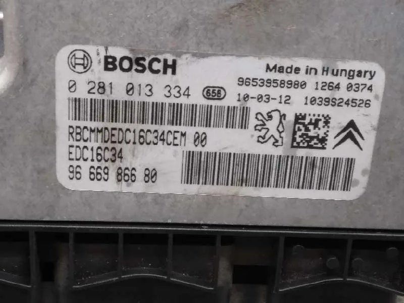 Centralita Motor Uce para Citroën C4 Picasso