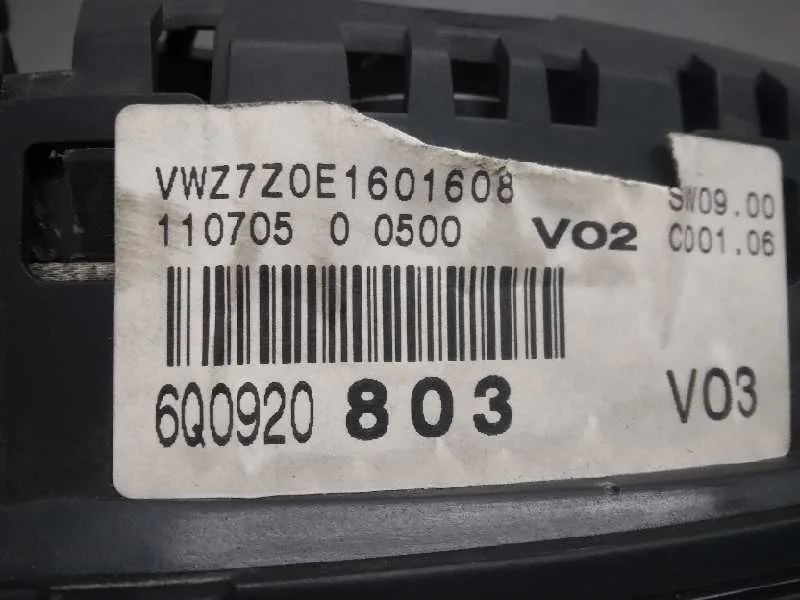 Cuadro Instrumentos para Volkswagen Polo (9N3)