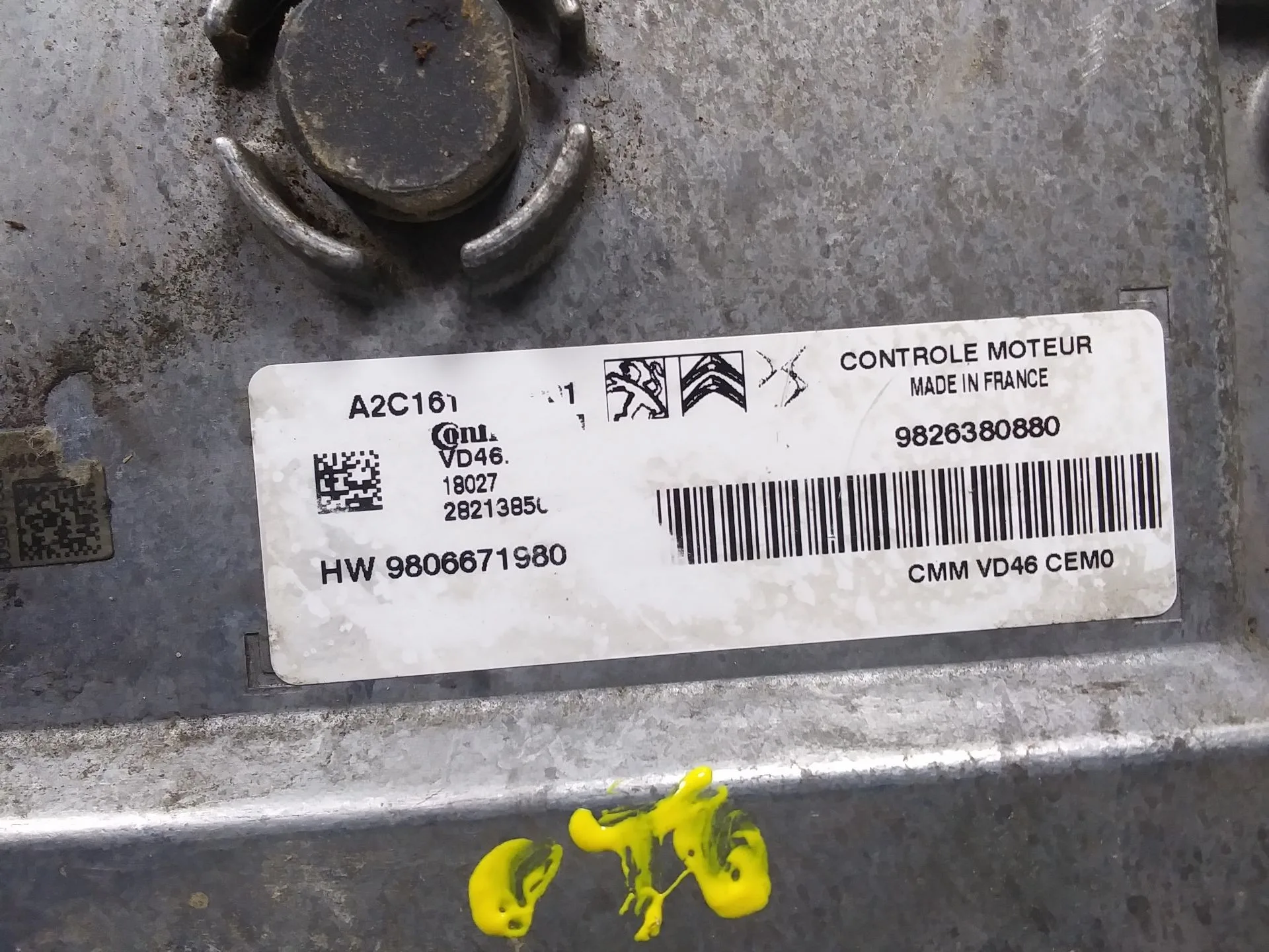 Centralita Motor Uce para Citroën C4 Picasso