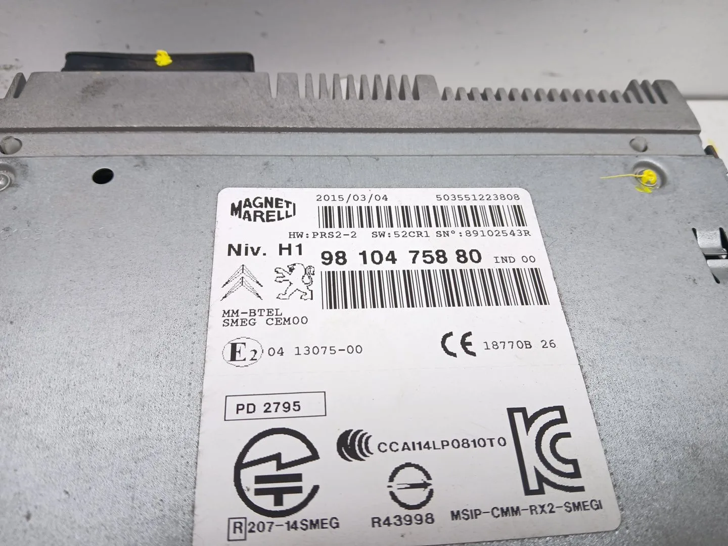 Sistema Audio / Radio Cd para Peugeot 308 Sw