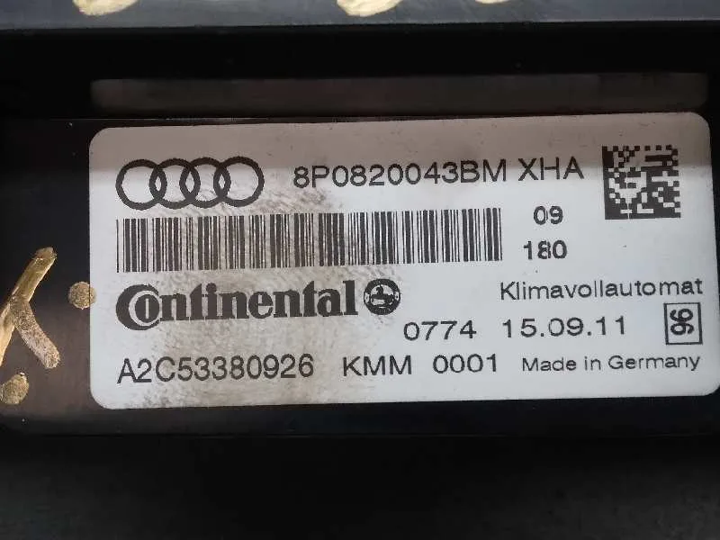 Mando Climatizador para Audi A3 (8P)