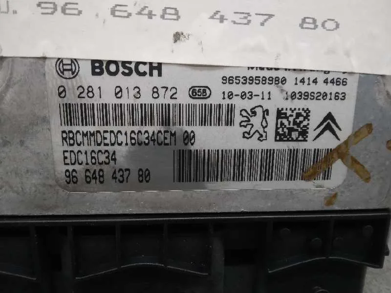 Centralita Motor Uce para Peugeot 308