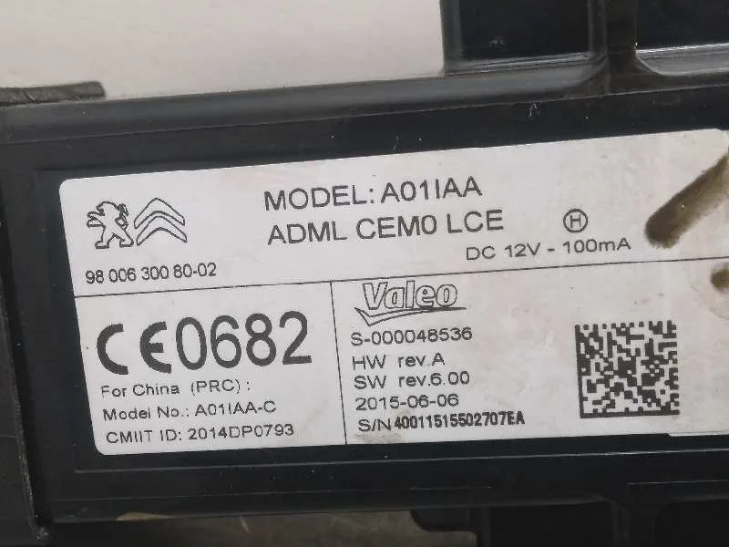 Conmutador De Arranque para Citroën C4 Picasso