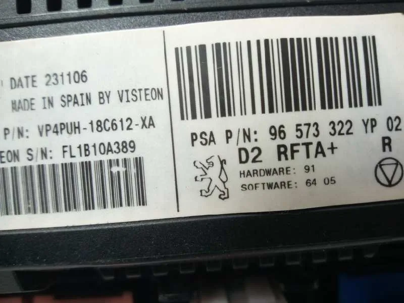 Mando Climatizador para Peugeot 407