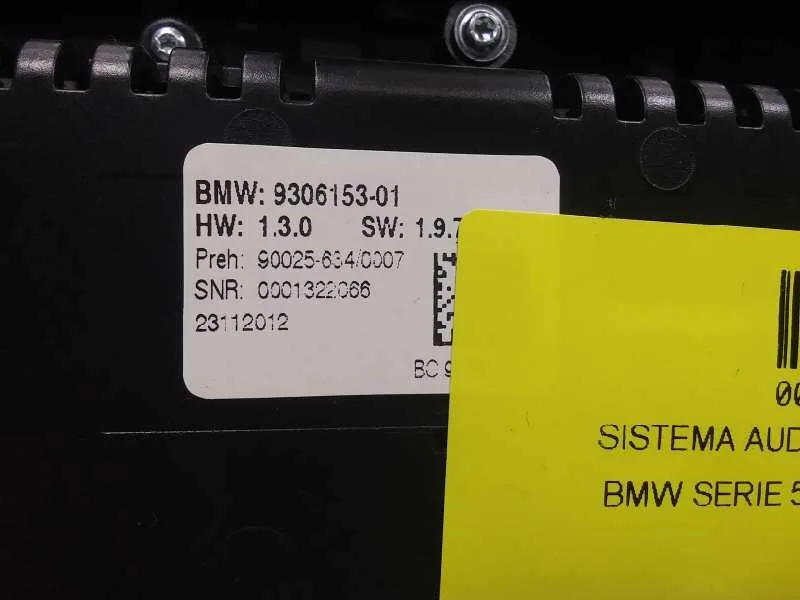 Sistema Audio / Radio Cd para Bmw Serie 5 Lim. (F10)