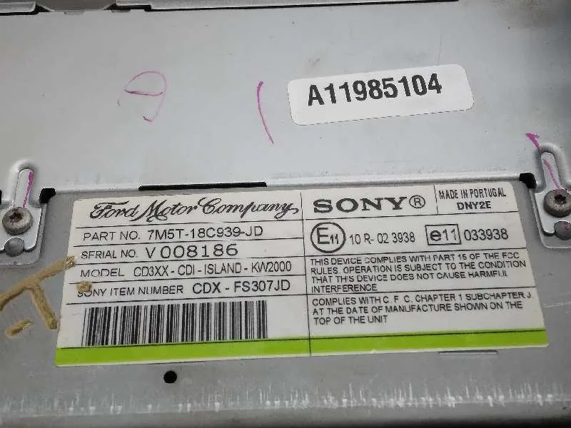 Sistema Audio / Radio Cd para Ford Focus Berlina (Cap)