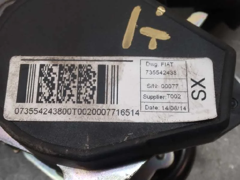 Cinturon Seguridad Delantero Izquierdo para Fiat Doblo Cargo