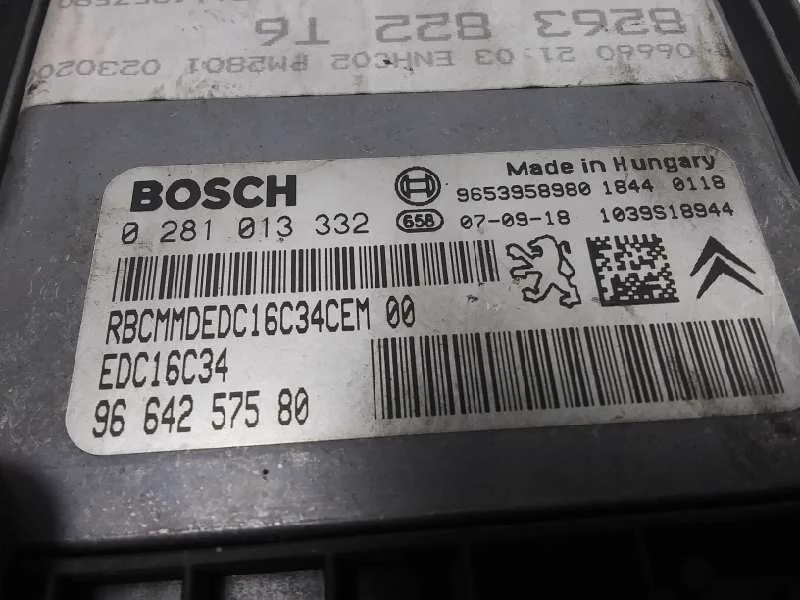 Centralita Motor Uce para Peugeot 307 Break/Sw (S2)