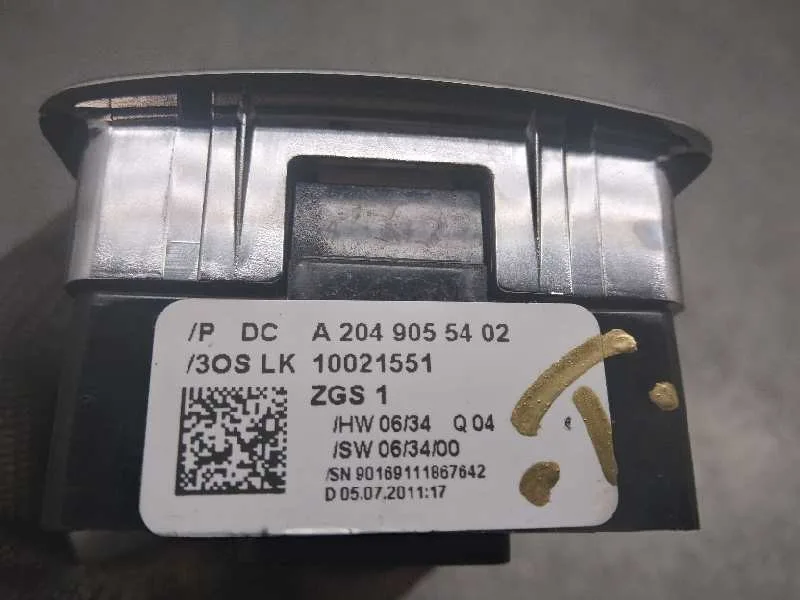Mando Elevalunas Delantero Izquierdo para Mercedes-Benz Clase C (W204) Berlina