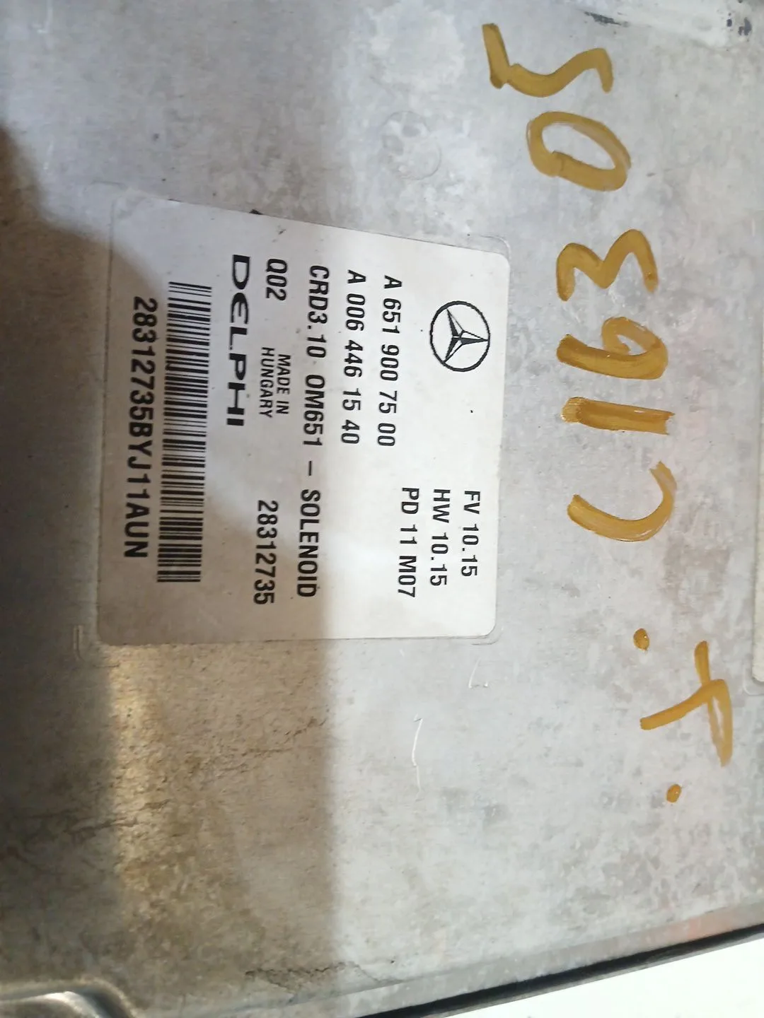 Centralita Motor Uce para Mercedes-Benz Clase C (W204) Berlina