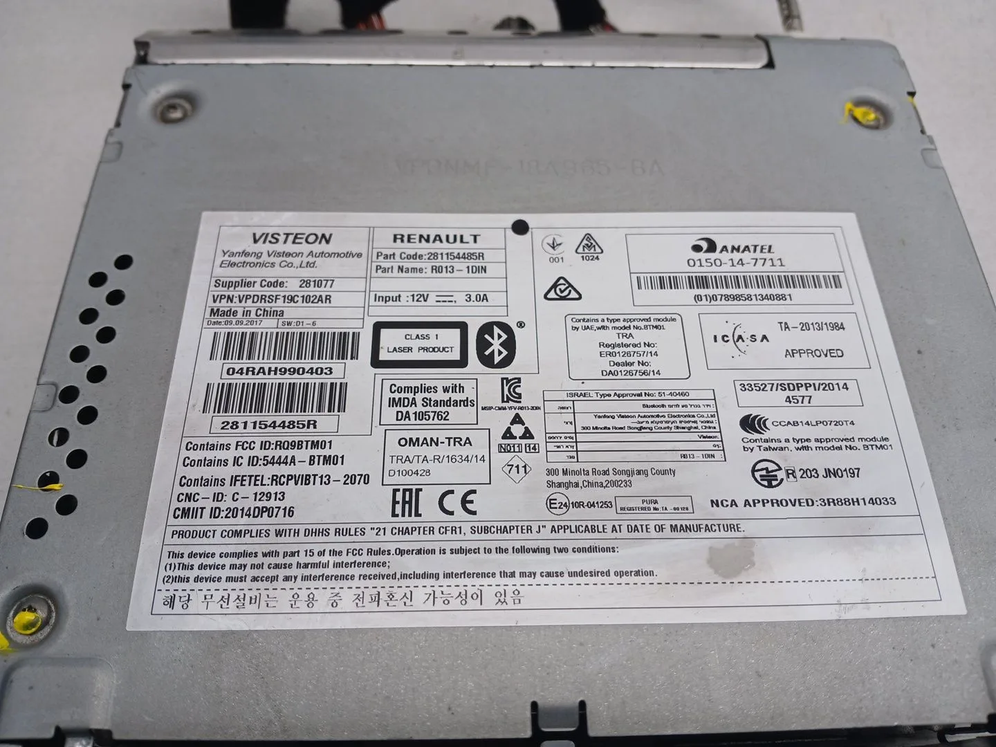 Sistema Audio / Radio Cd para Renault Master Kasten