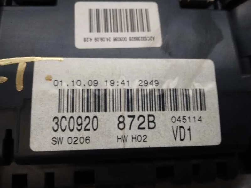 Cuadro Instrumentos para Volkswagen Passat Berlina (3C2)
