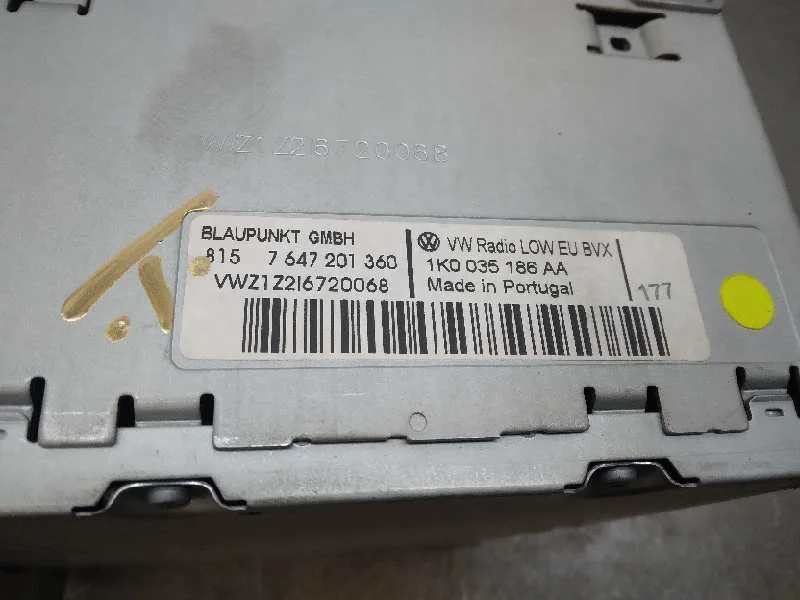 Sistema Audio / Radio Cd para Volkswagen Passat Berlina (3C2)
