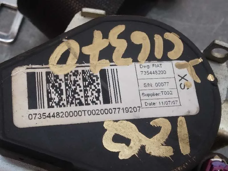 Cinturon Seguridad Delantero Izquierdo para Fiat Linea (110)