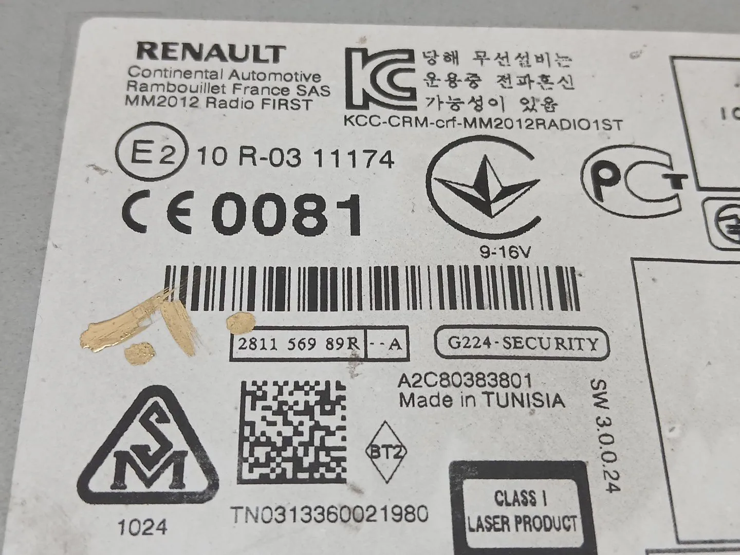 Sistema Audio / Radio Cd para Renault Master Kasten