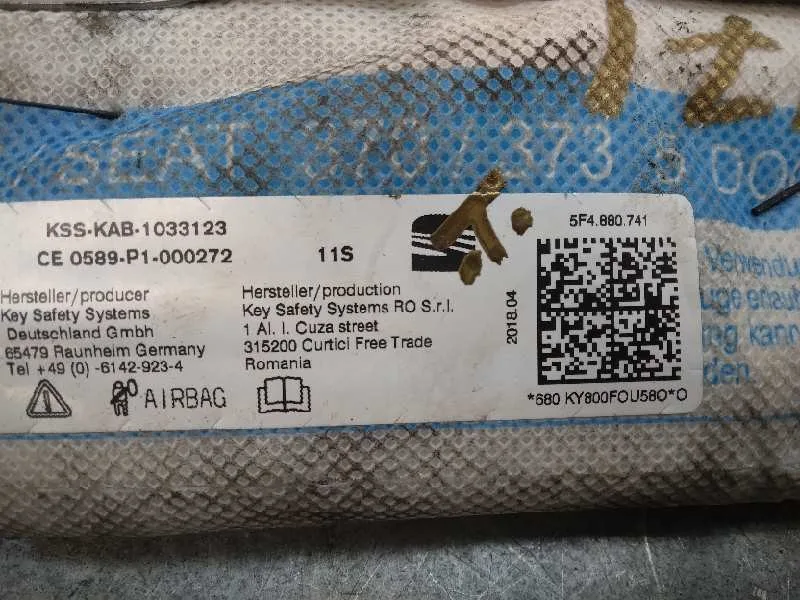Airbag Cortina Delantero Izquierdo para Seat Leon St (5F8)