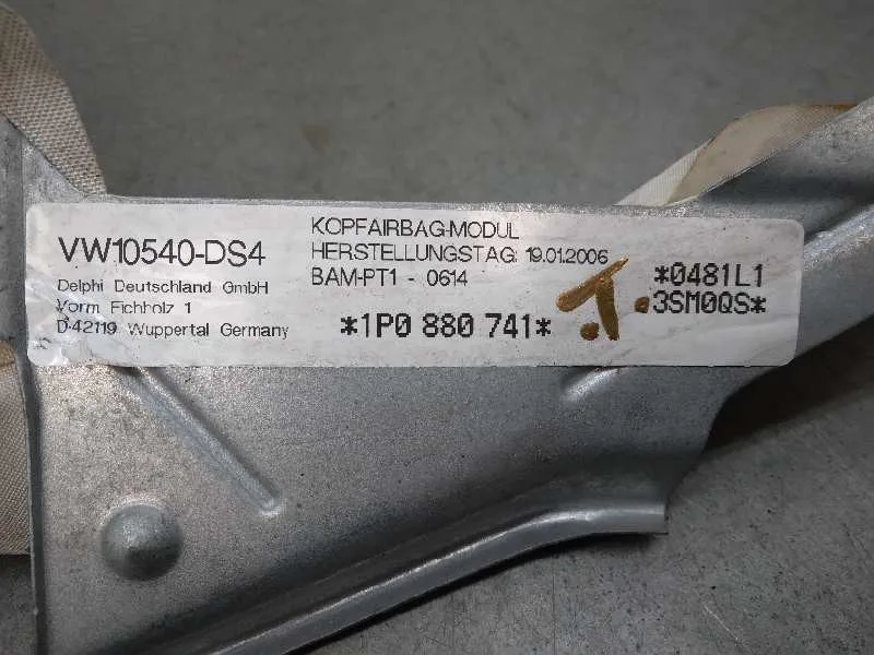Airbag Cortina Delantero Izquierdo para Seat Leon (1P1)