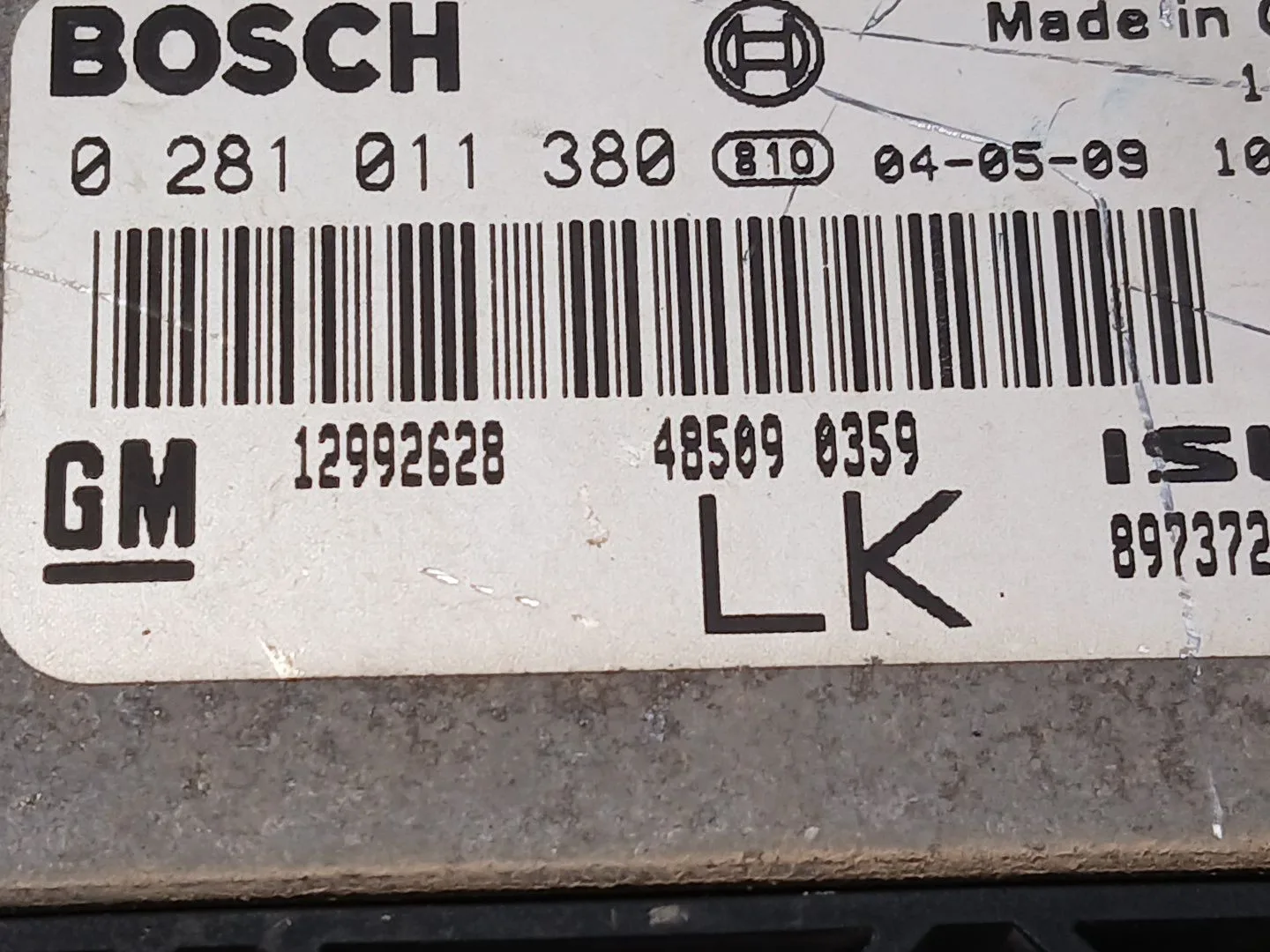 Centralita Motor Uce para Opel Astra H Berlina
