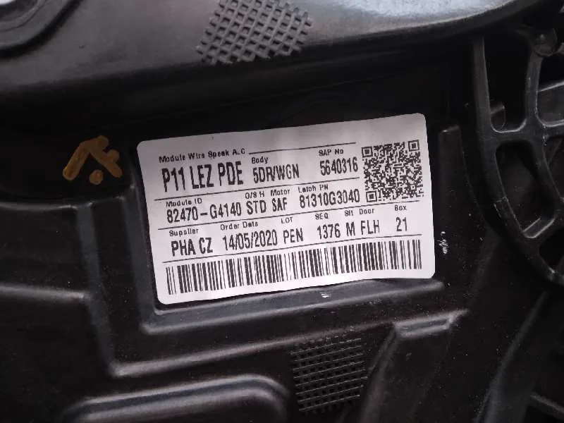 Elevalunas Delantero Izquierdo para Hyundai I30 (Pd)