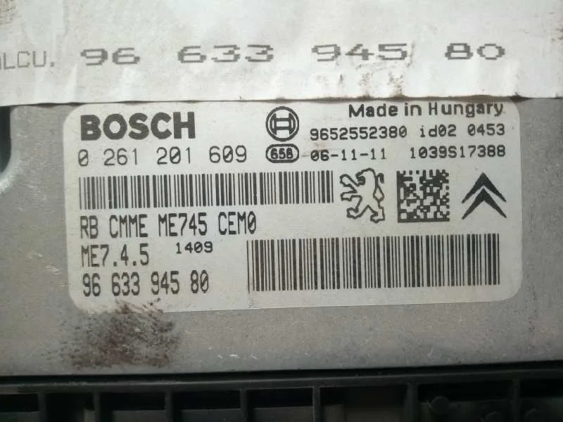 Centralita Motor Uce para Citroën C4 Coupe