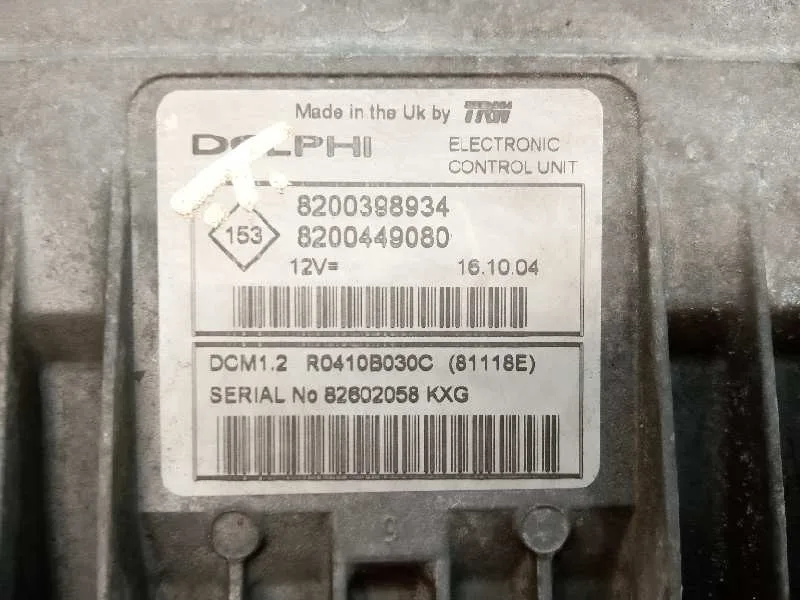 Centralita Motor Uce para Renault Modus
