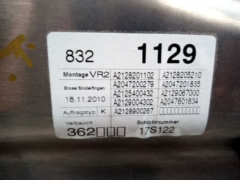 Elevalunas Delantero Derecho para Mercedes-Benz Clase E (W212) Lim.