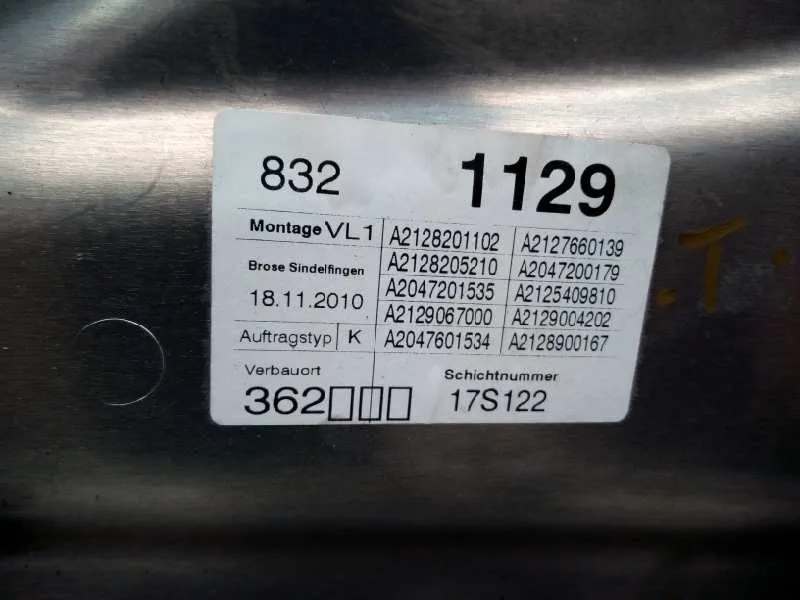 Elevalunas Delantero Izquierdo para Mercedes-Benz Clase E (W212) Lim.