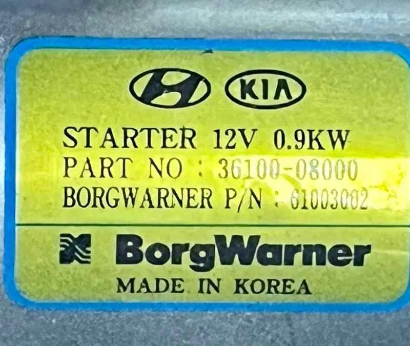 Motor Arranque para Kia Rio