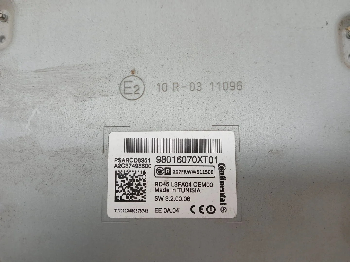 Sistema Audio / Radio Cd para Citroën C3