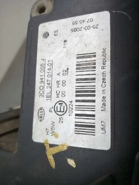 Faro Izquierdo para Volkswagen Passat Variant (3C5)