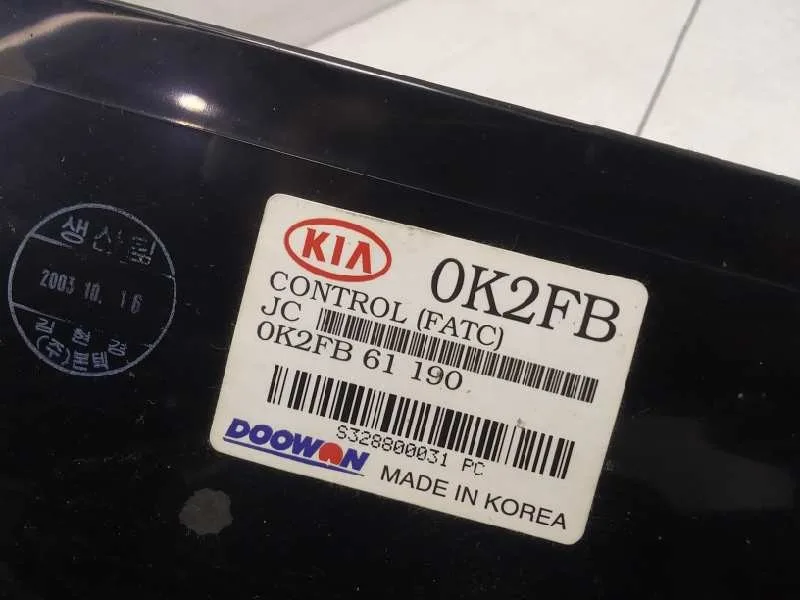 Mando Climatizador para Kia Carens