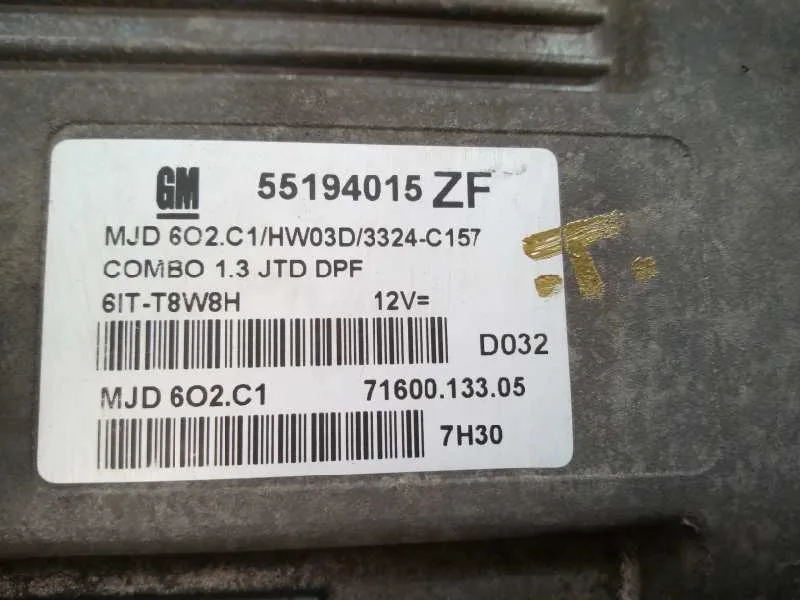Centralita Motor Uce para Opel Combo (Corsa C)