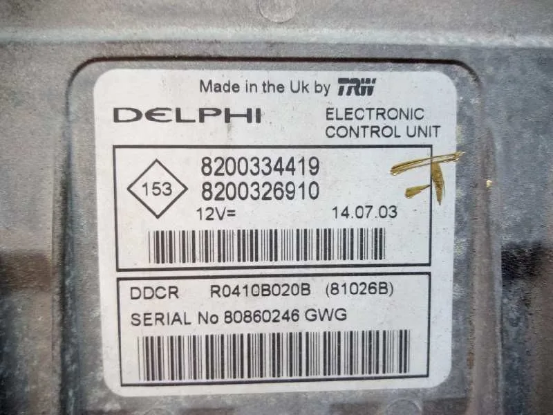 Centralita Motor Uce para Renault Scenic Ii