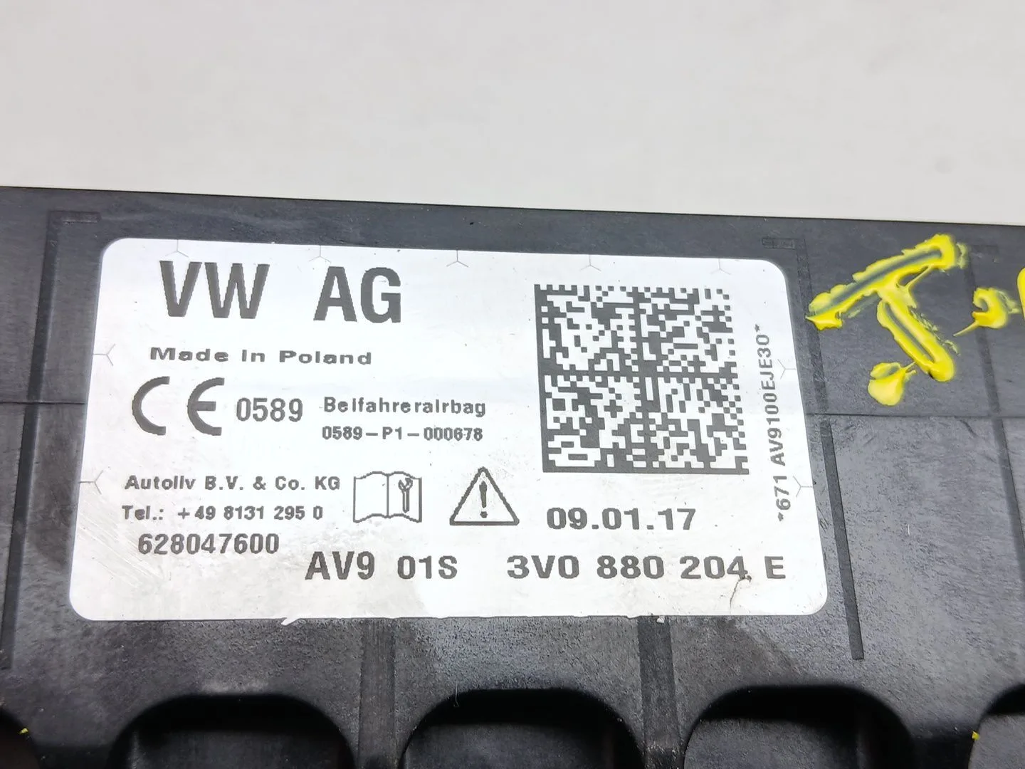 Kit Airbag para Skoda Superb (3V3)