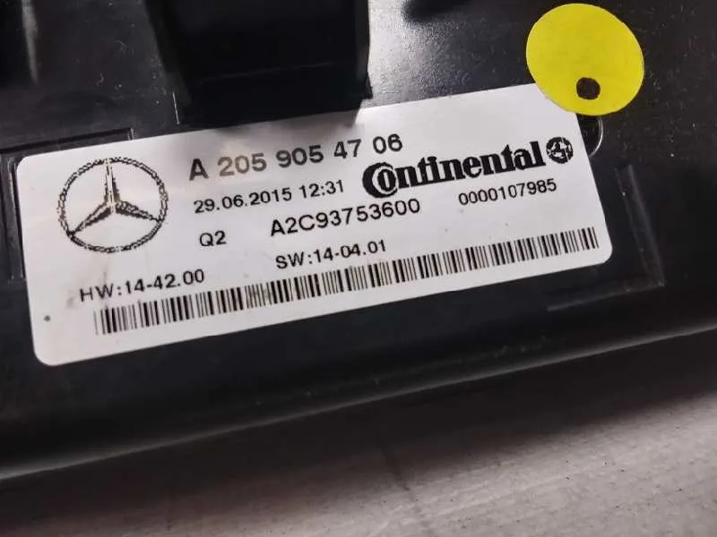Mando Climatizador para Mercedes-Benz Clase C W205 C200 Bluetec