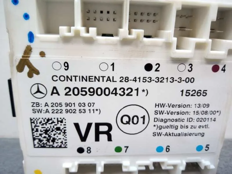 Centralita Cierre para Mercedes-Benz Clase C W205 C200 Bluetec