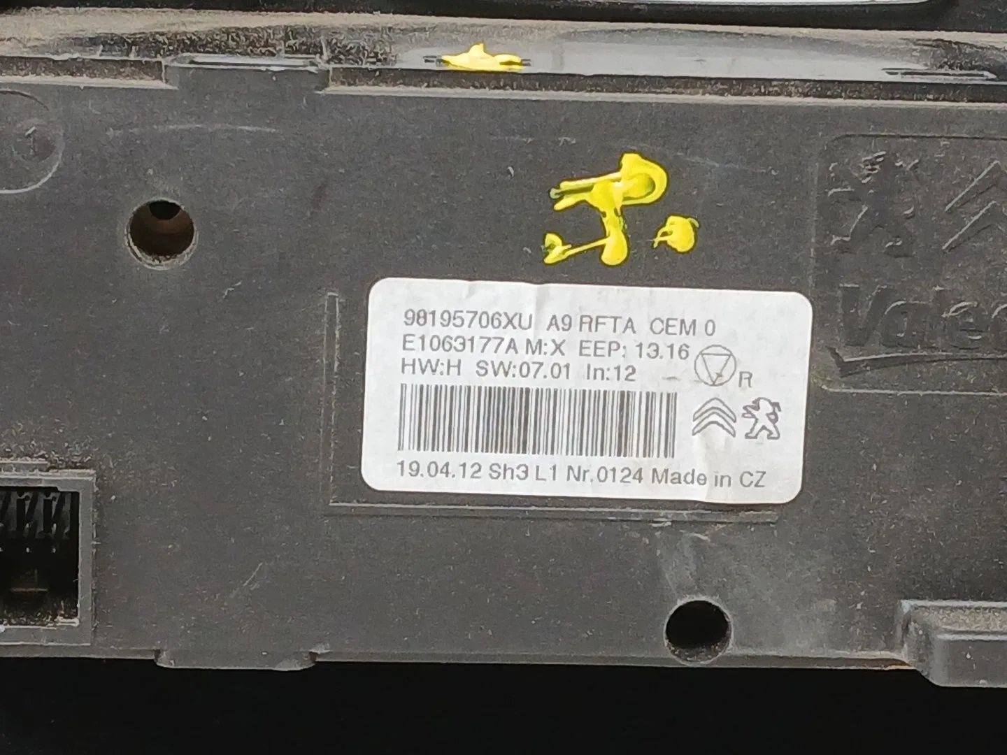 Mando Climatizador para Peugeot 2008 (--.2013->)