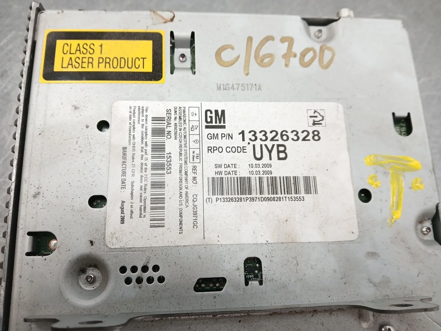 Sistema Audio / Radio Cd para Opel Insignia Berlina